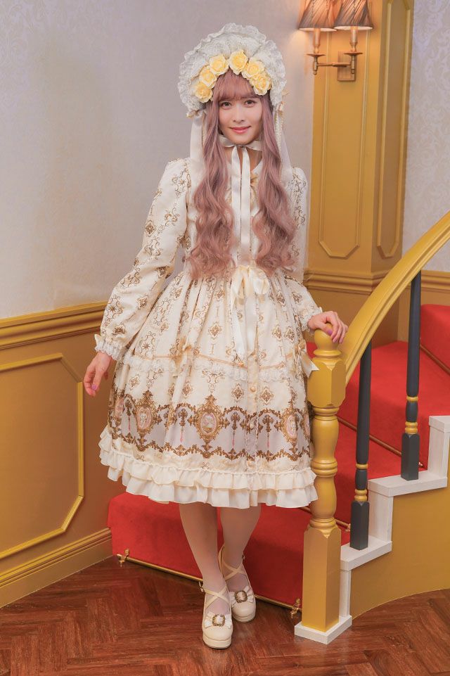 baby Dreaming Lace ワンピース　ボンネットセット　ロリィタ